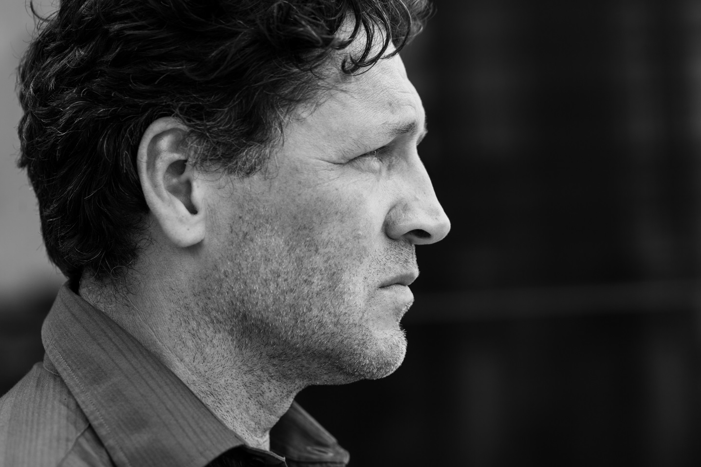 Actor Stefan Franz Rheinauhafen bnw Actor Stefan Franz Rheinauhafen bnw